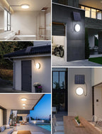 Plafoniera Led Solare CCT 50W Cavo 3mt 6500K IP65 Con Telecomando