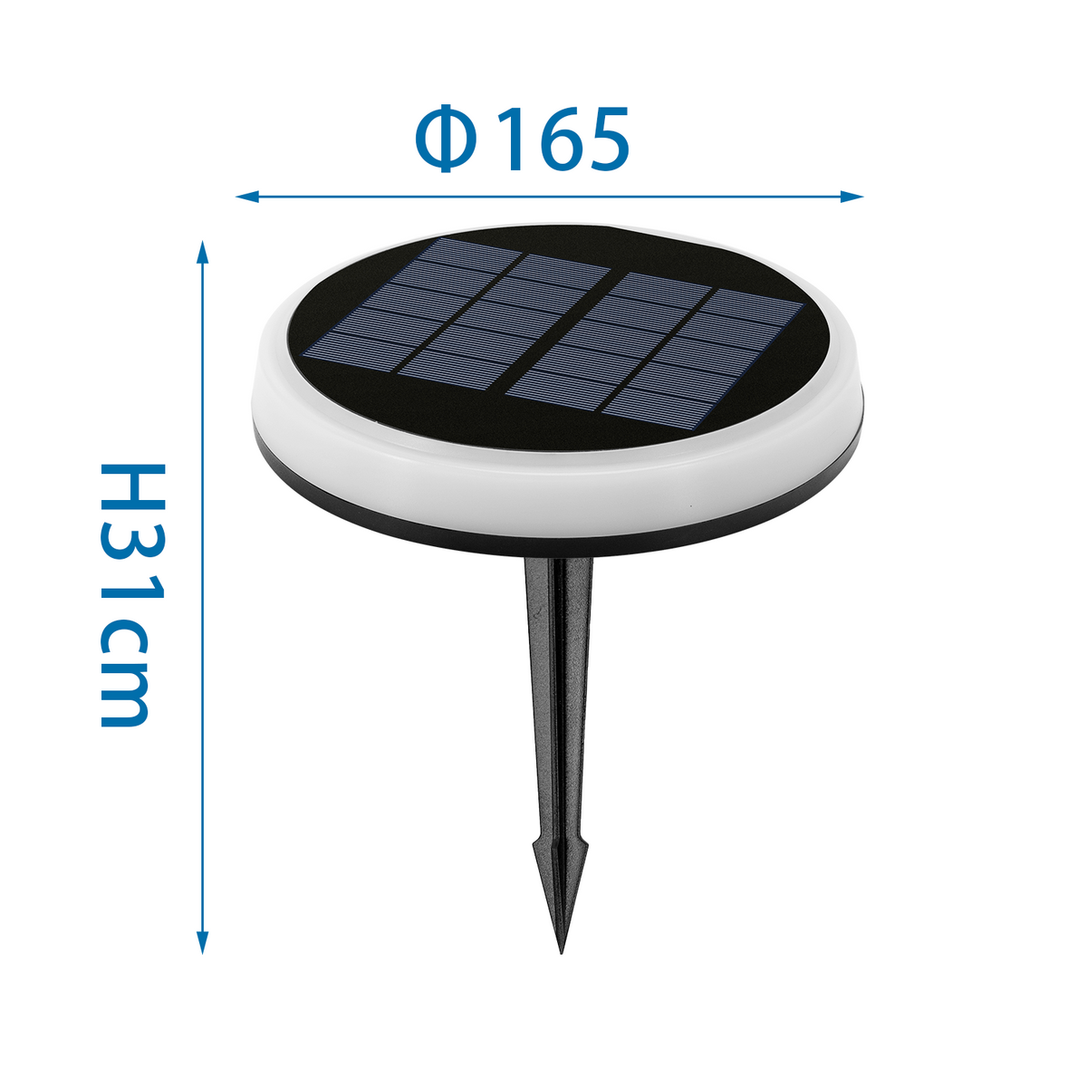 Segnapasso Led Solare Con Selettore CCT IP65 Installazione Terra o Parete
