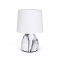 Aigostar Lampada da Tavolo Abat Jour in Ceramica E14 colore Marmo