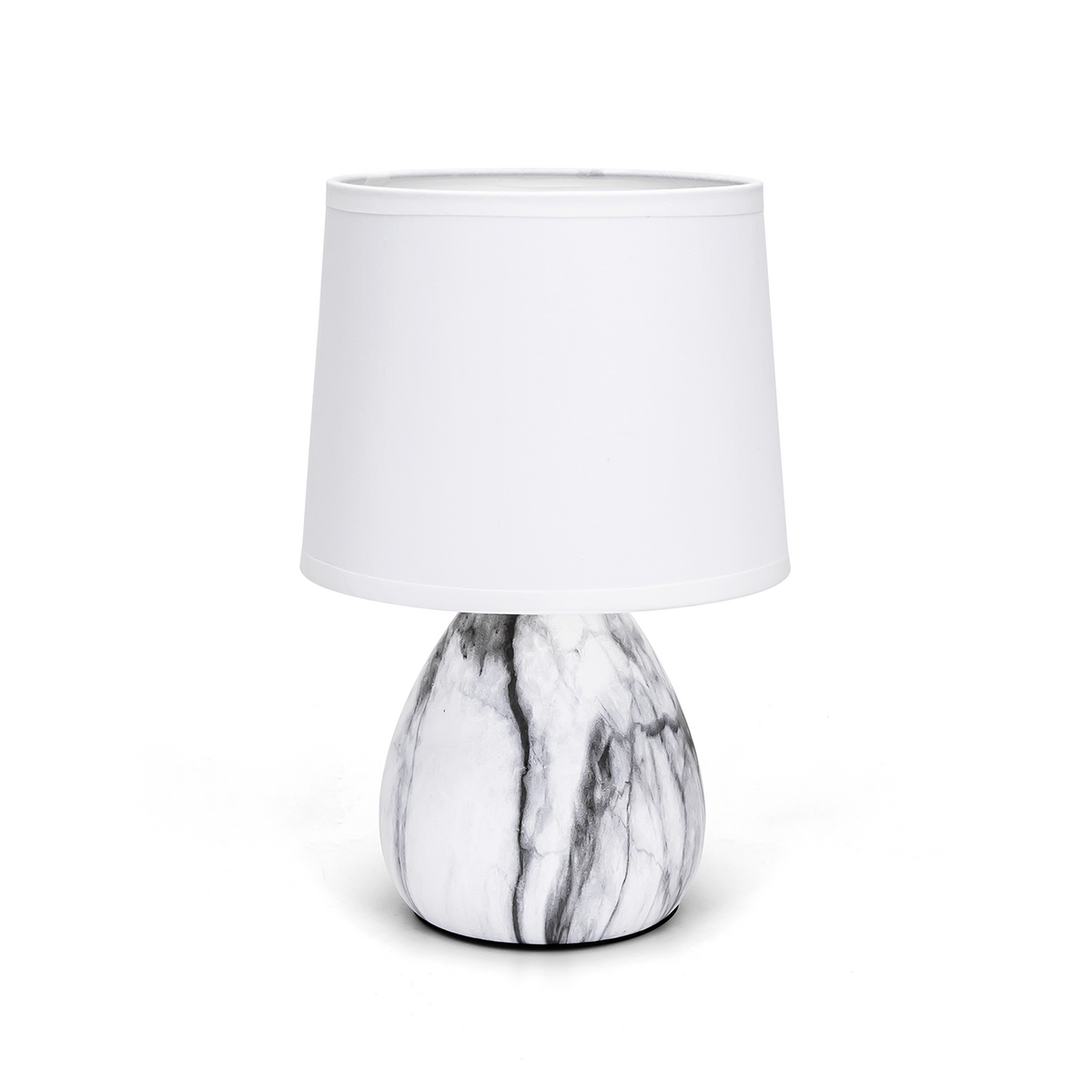 Aigostar Lampada da Tavolo Abat Jour in Ceramica E14 colore Marmo