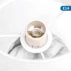 Aigostar Lampada da Tavolo Abat Jour in Ceramica E14 colore Marmo