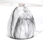 Aigostar Lampada da Tavolo Abat Jour in Ceramica E14 colore Marmo
