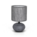 Aigostar Lampada da Tavolo Abat Jour in Ceramica E14 colore Grigio Scuro