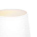 Aigostar Lampada da Tavolo Abat Jour in Ceramica E14 colore Bianco