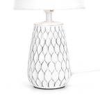 Aigostar Lampada da Tavolo Abat Jour in Ceramica E14 colore Bianco