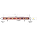 Striscia Led 2835 220V serie DUEVENTI 17W/MT IP65 Luce Naturale 4000K