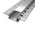 Profilo da incasso 2 Metri per Cartongesso in Alluminio XL Doppia Striscia LED