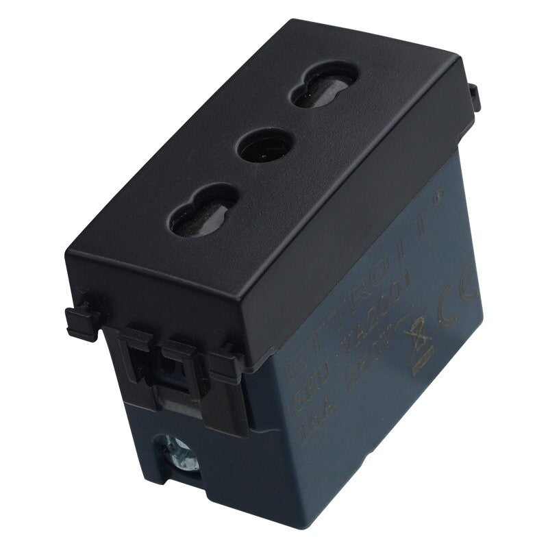 Presa Bipasso 2 + T 16A Compatibile Vimar Arkè Ettroit