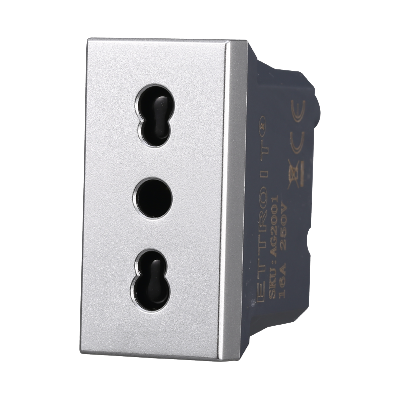 Presa Bipasso 2+T 16A Compatibile Bticino Axolute