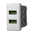 Presa USB 2 Posti 2.1AMH Compatibile Bticino Axolute