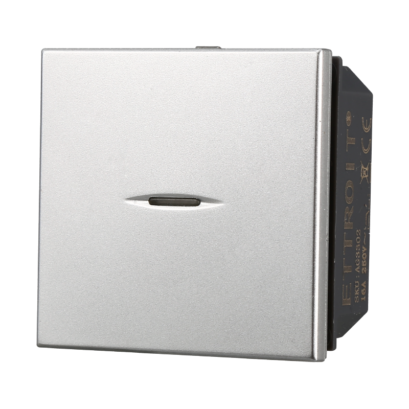 Pulsante Assiale 2P 1P 16A 220V Compatibile Bticino Axolute