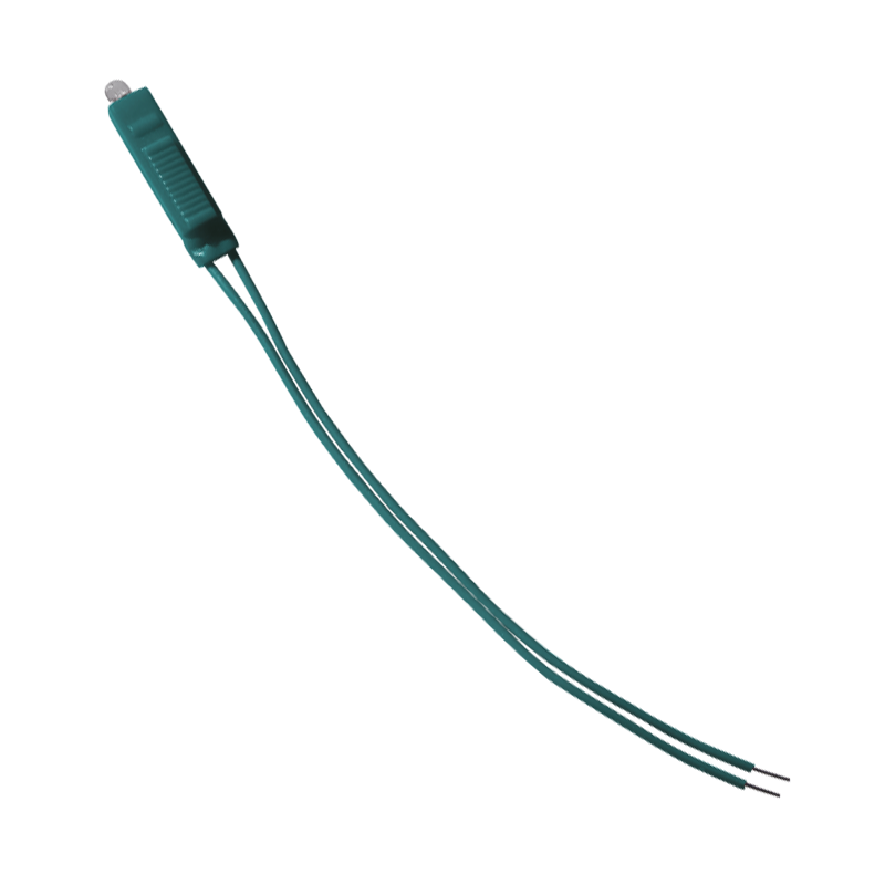 Lampada Spia Led 230V Verde Cavo 100mm per Frutti Axolute