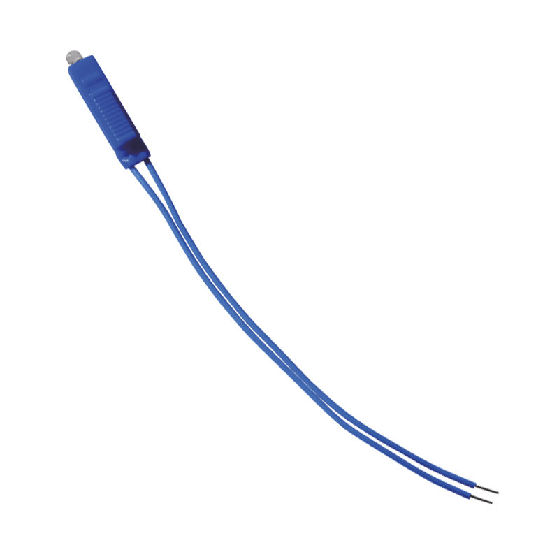 Lampada Spia Led 230V Blu Cavo 100mm per Frutti Axolute