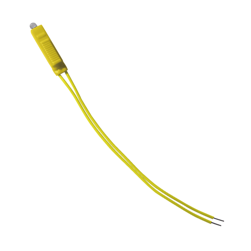 Lampada Spia Led 230V Gialla Cavo 100mm per Frutti Axolute