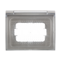 Placca Custodia Idrobox Protettiva IP44 3P Grigia Compatibile Axolute