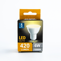 Faretto Led GU10 6W SMD Apertura 120-160 Gradi Luce Calda 3000K