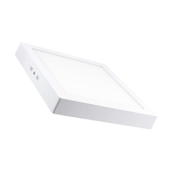 Plafoniera Applique Parete o Soffitto Led 20W Quadrata con Selettore 3 Colori CCT