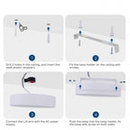 Plafoniera Applique Parete o Soffitto Led 20W Rotonda con Selettore 3 Colori CCT