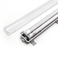 Plafoniera Stagna 2 X 0,6 Mt Completa di Tubi LED 6500K 2 X 1080LM