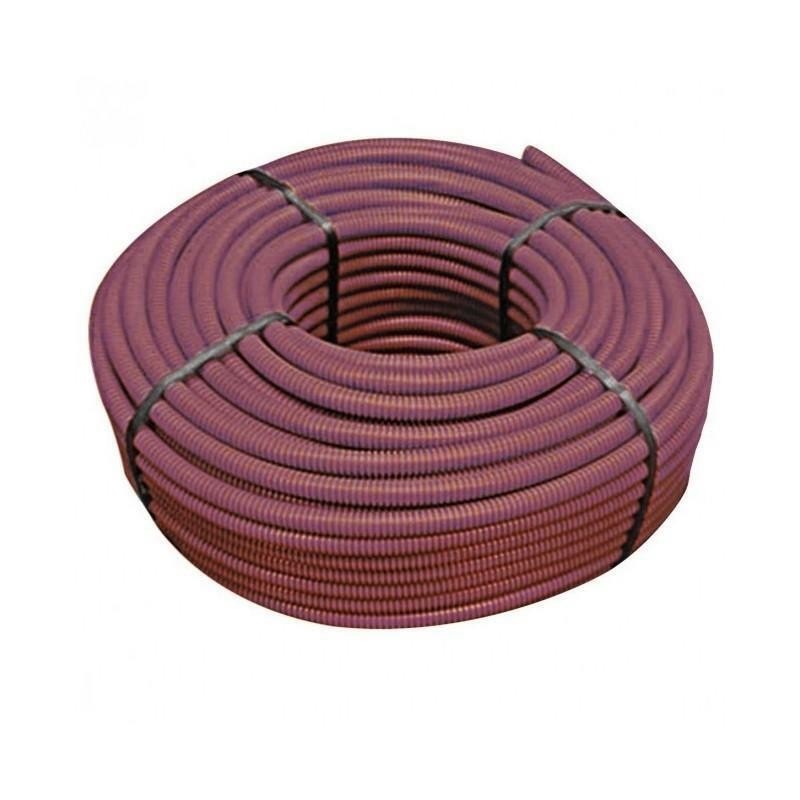 Tubo Corrugato Diametro 20MM Marrone Senza Tirafilo Euronorm