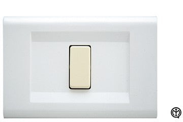 Placca 1 Posto Serie Click Compatibile Magic Bticino Bianca