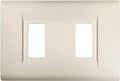 Placca 2 Posti Serie Click Compatibile Magic Bticino Avorio