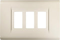 Placca 3 Posti Serie Click Compatibile Magic Bticino Avorio