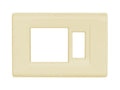 Placca 2 Posti Serie Click Compatibile Magic Bticino Avorio