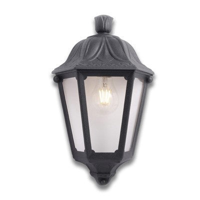 Lanterna Applique da Parete in Resina IESSE Nero E27 IP55