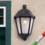 Lanterna Applique da Parete in Resina IESSE Nero E27 IP55