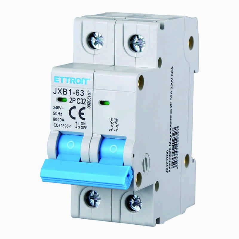 Ettroit Interruttore Magnetotermico 2P 32A 220V 6KA JX123260