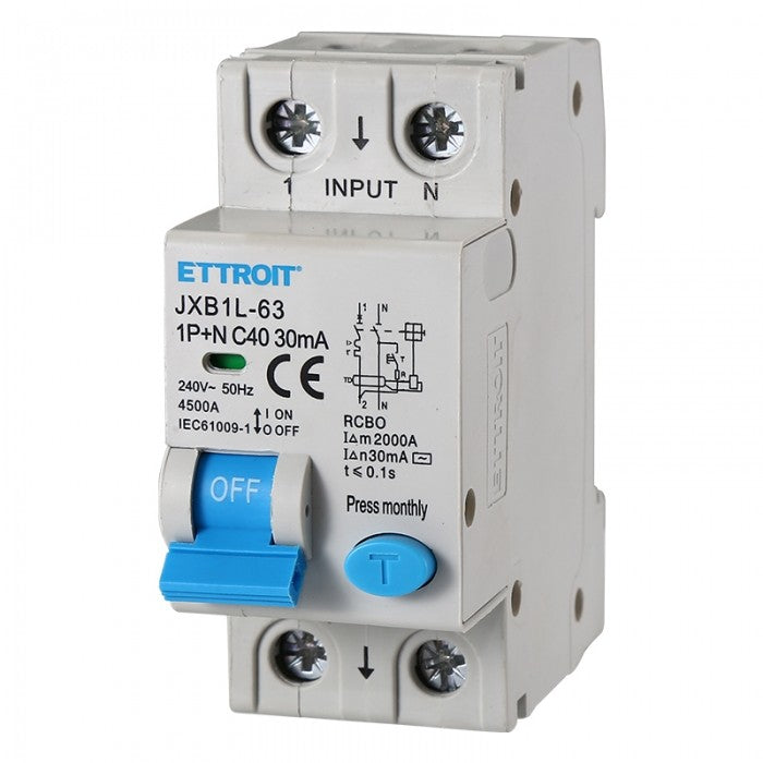 Ettroit Magnetotermico Differenziale 1P+N 6A 300mA 220V-6KA JX270663