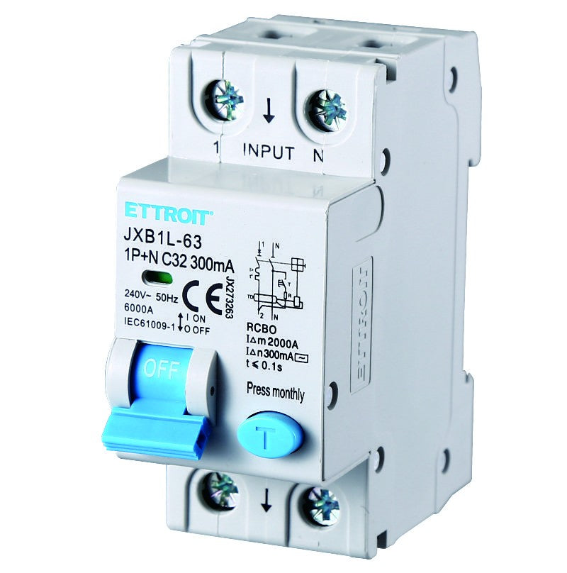 Ettroit Magnetotermico Differenziale 1P+N 32A 300mA 220V-6KA JX273263