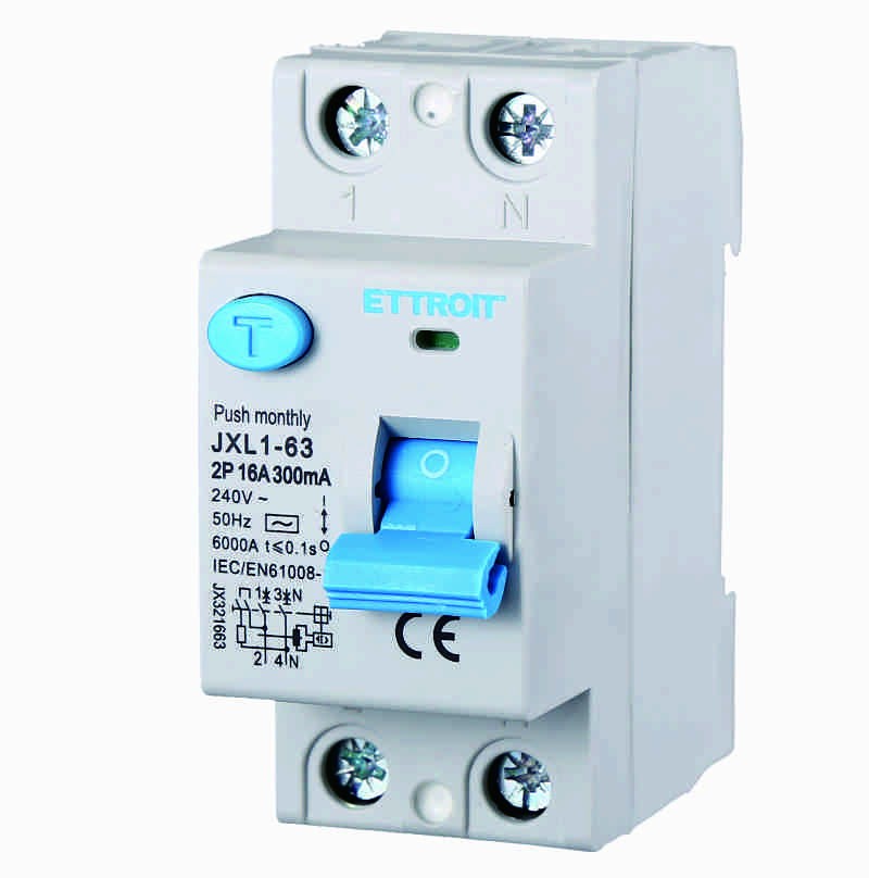 Ettroit Interruttore Differenziale Puro 2P 16A 300mA 220V-6KA JX321663