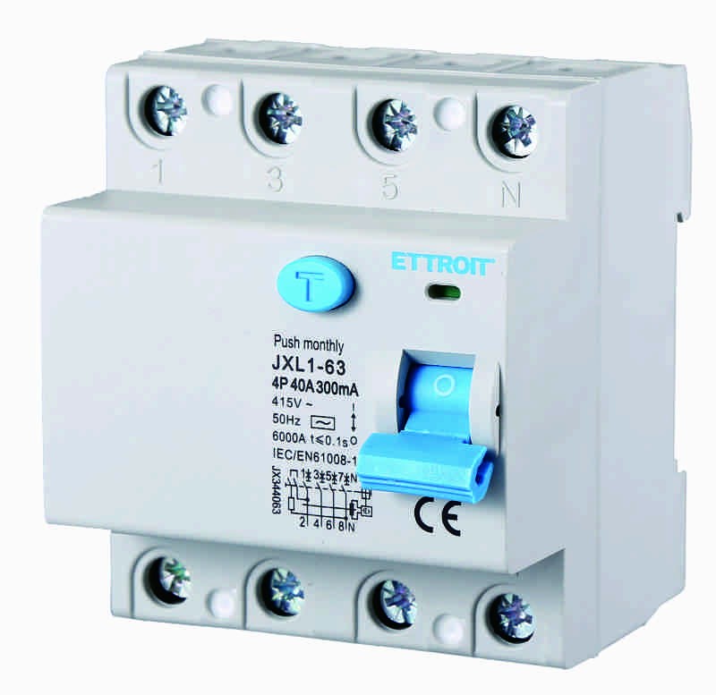 Ettroit Interruttore Differenziale Puro 4P 40A 300mA 380V-6KA JX344063