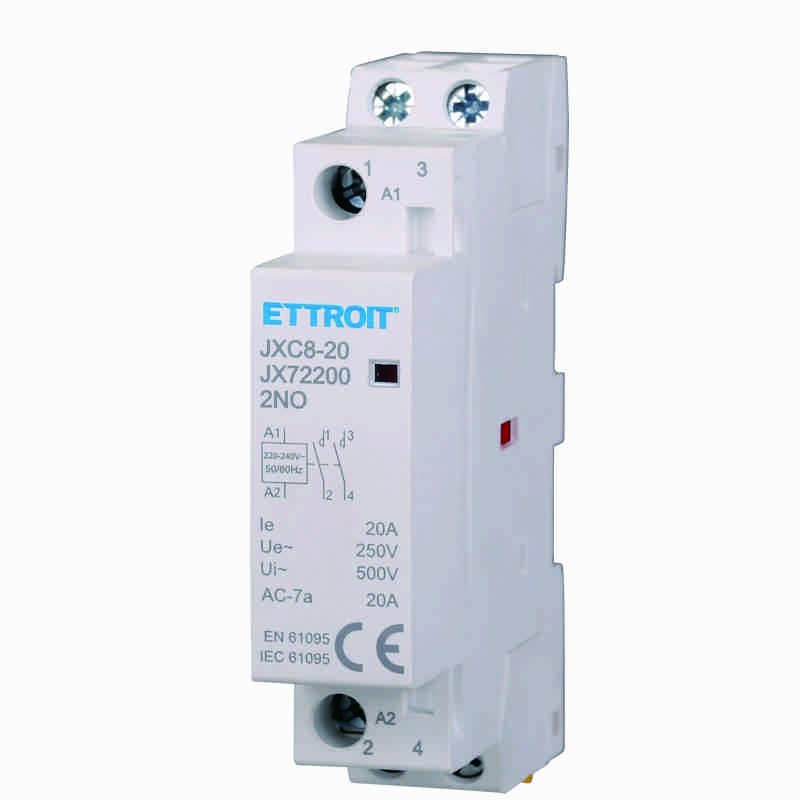 Ettroit AC Contattore DIN RAIL 2P 220V 20A 2 Contatti NO JX72200