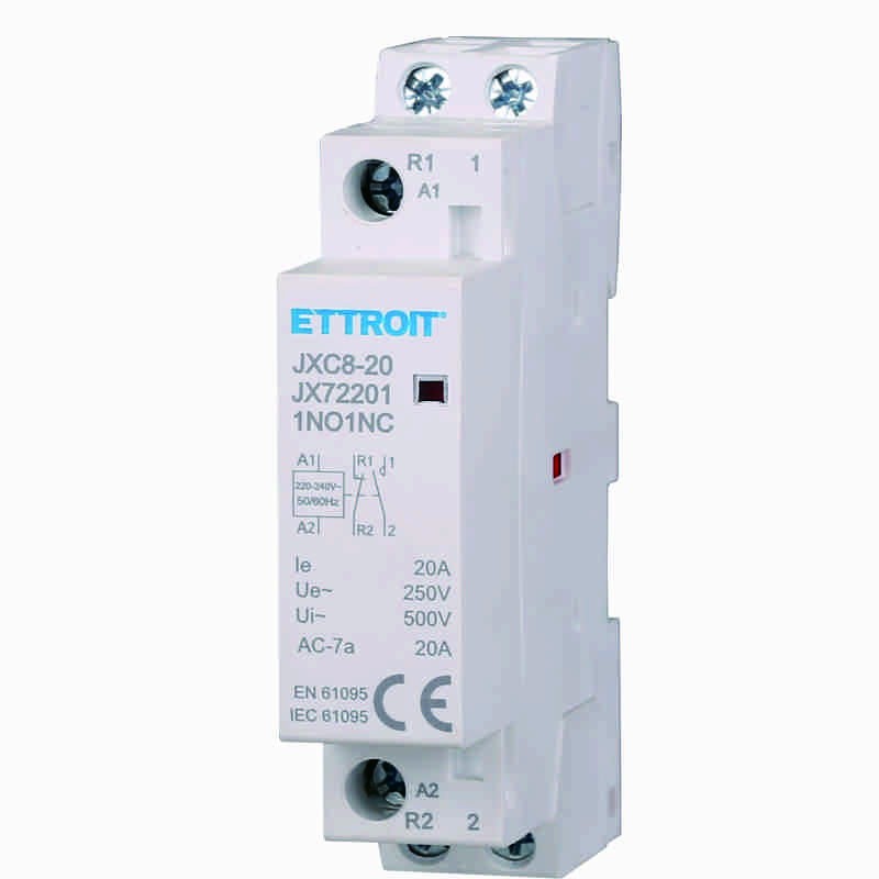 Ettroit AC Contattore DIN RAIL 2P 220V 20A 1 Contatto NO 1 Contatto NC