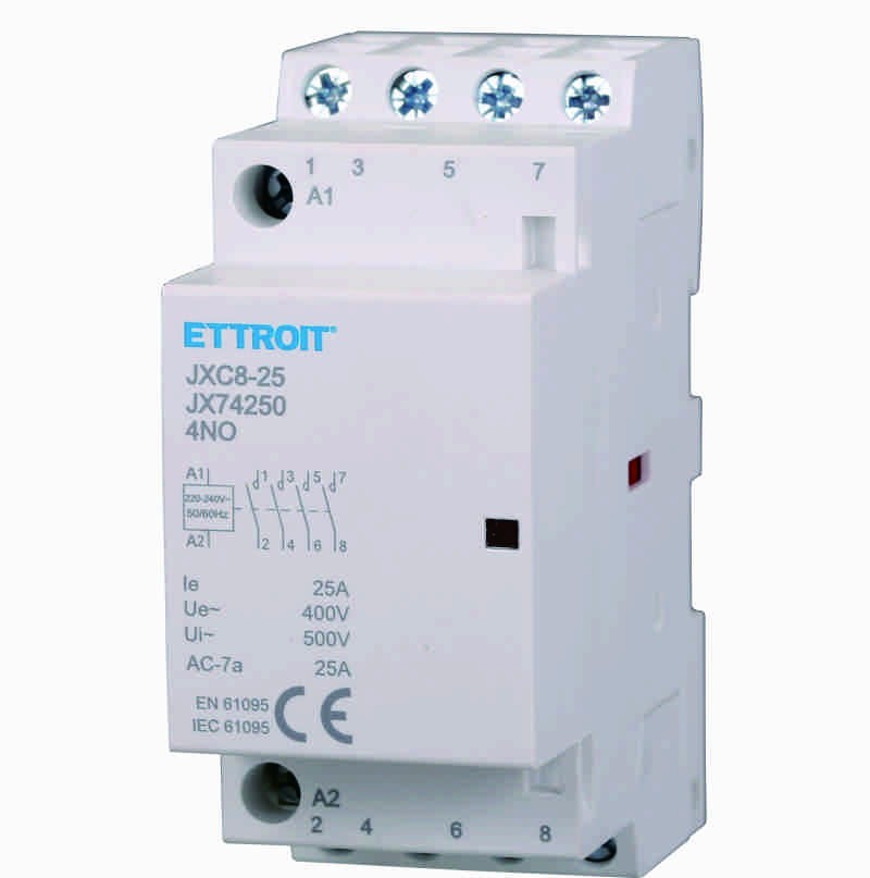 Ettroit AC Contattore DIN RAIL 4P 220V 25A 4 Contatti NO  JX74250