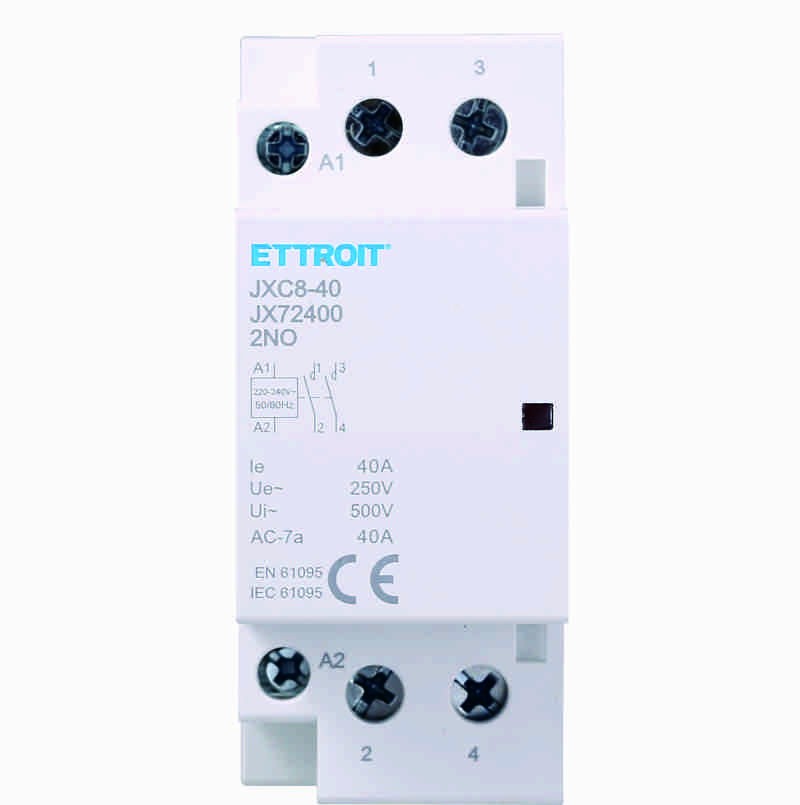 Ettroit AC Contattore DIN RAIL 2P 220V 40A 2 Contatti NO