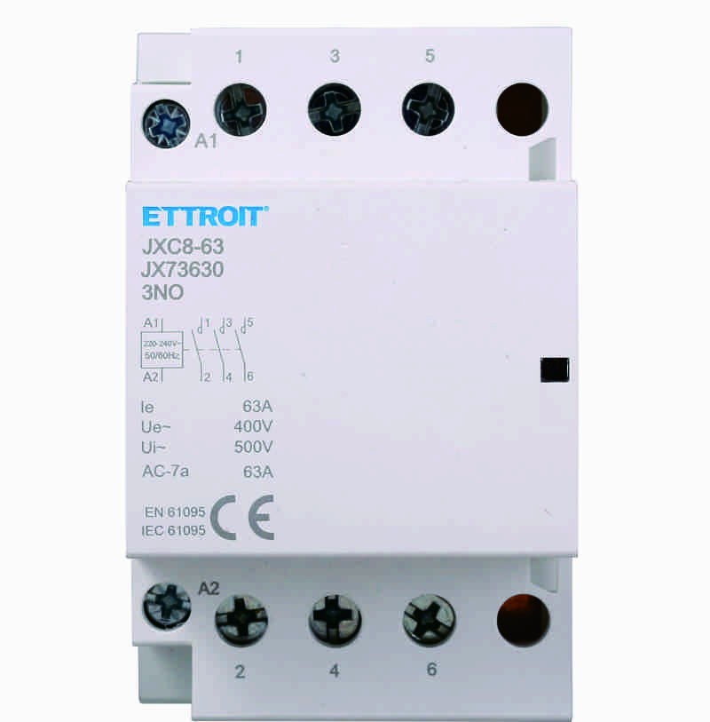 Ettoit AC Contattore DIN RAIL 3P 220V 63A 3 Contatti NO JX73630