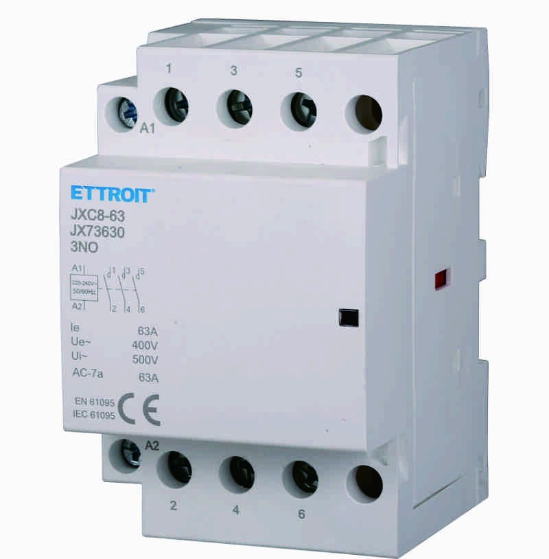 Ettoit AC Contattore DIN RAIL 3P 220V 63A 3 Contatti NO JX73630