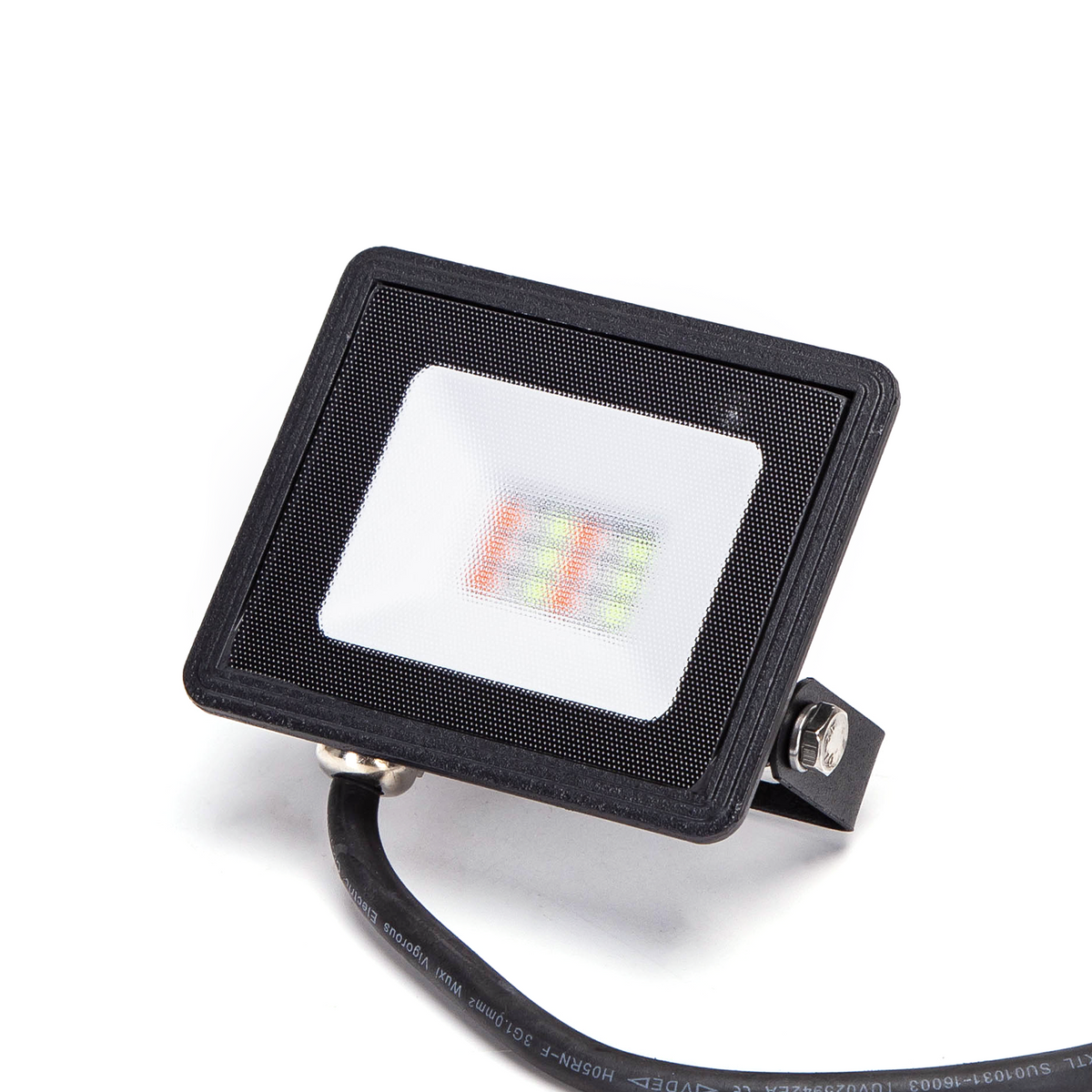 Faro Proiettore Led 10W Nero IP65 RGB Luce Regolabile e Dimmerabile con Telecomando