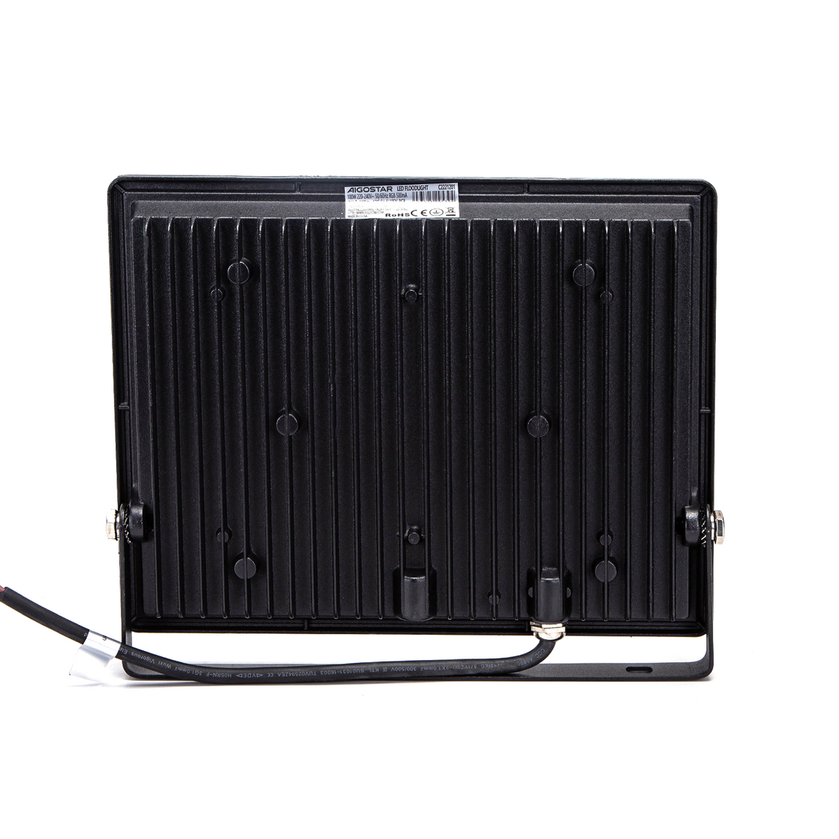 Faro Proiettore Led 100W Nero IP65 RGB Luce Regolabile e Dimmerabile con Telecomando