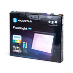 Faro Proiettore Led 100W Nero IP65 RGB Luce Regolabile e Dimmerabile con Telecomando