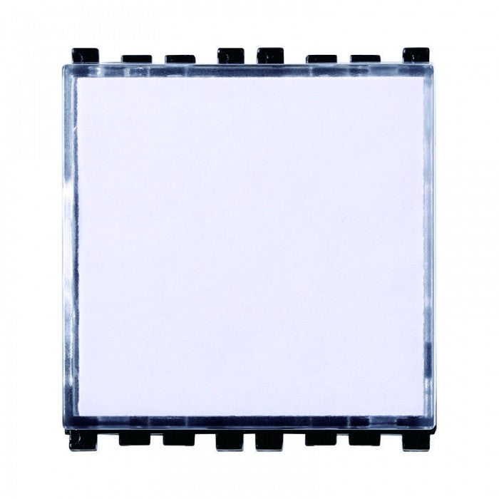 Pulsante 2P Portanome Compatibile Vimar Arkè Bianco Ettroit