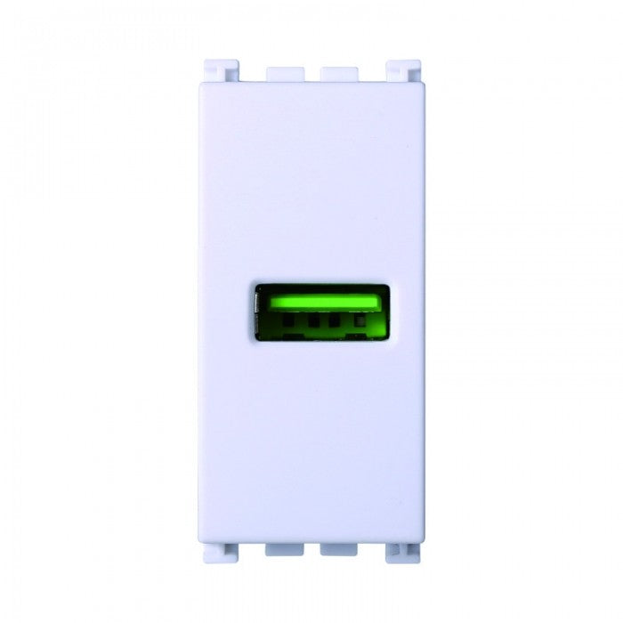 Presa USB 1Posti 2.1AMH Compatibile Vimar Arkè Bianco Ettroit