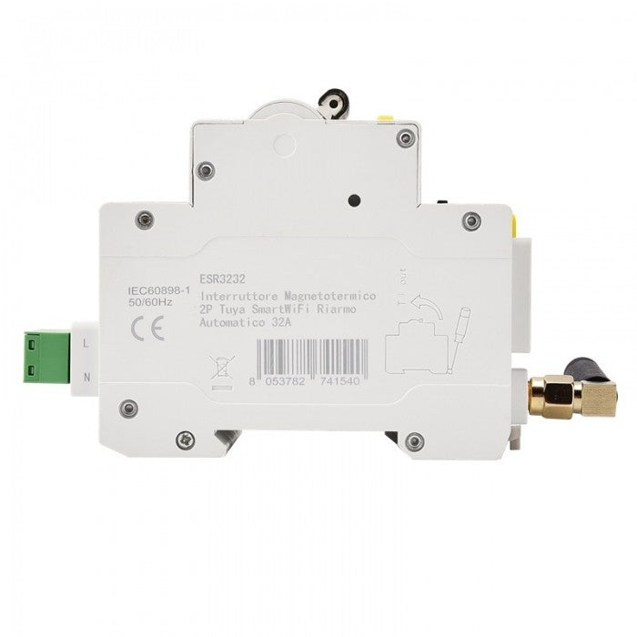 Ettroit Interruttore Magnetotermico 2P Tuya SmartWiFi 32A ESR3232
