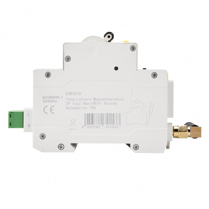 Ettroit Interruttore Magnetotermico 2P TuyaSmartWiFi ESR3216
