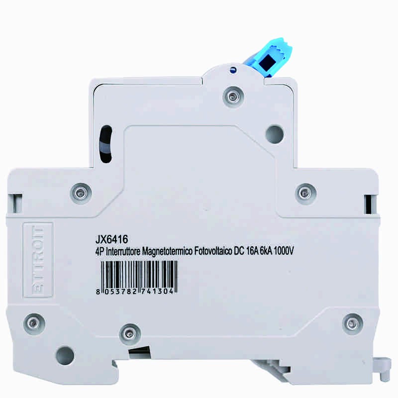 Ettroit 4P Interruttore Magnetotermico Fotovoltaico DC 16A 6kA 1000V JX6416