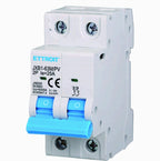 Ettroit 2P Interruttore Magnetotermico Fotovoltaico DC 25A 6kA 500V JX6225